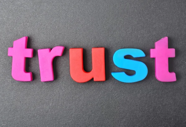 Trust word on background — Stock Photo, Image