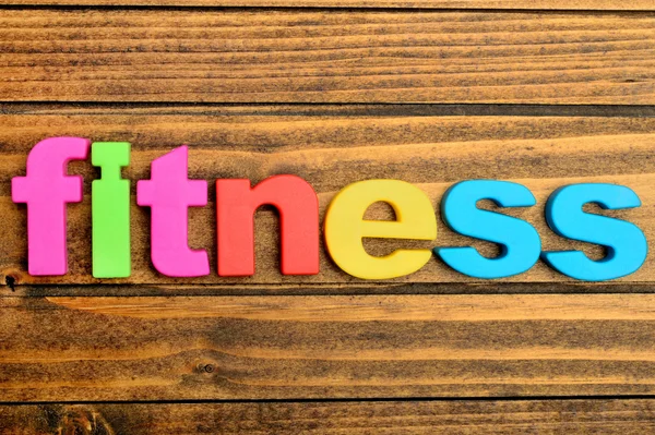 Word Fitness on table — Stock Photo, Image