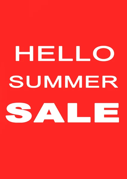 Słowa Witam Summer Sale na tle — Zdjęcie stockowe