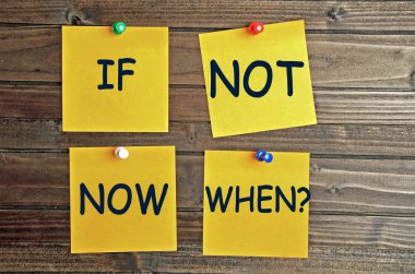 Soru şimdi değilse ne zaman notları