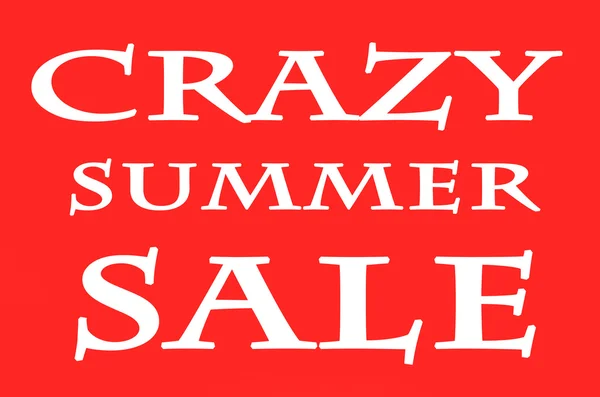 Słowa Crazy Summer Sale na tle — Zdjęcie stockowe
