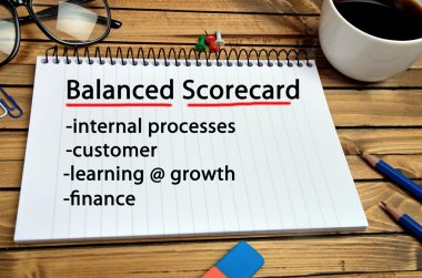 Kelimeleri Balanced Scorecard dizüstü