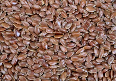 Arka planda keten tohumu