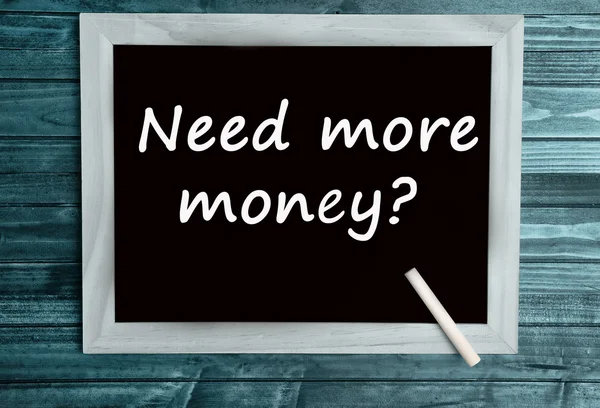 Question need more money — Stock Photo, Image