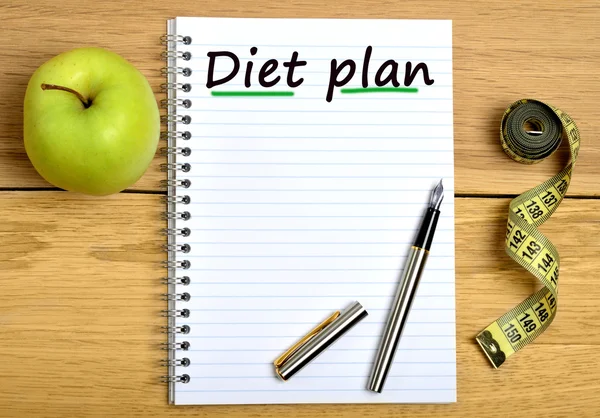 The words Diet plan — Stock Photo, Image