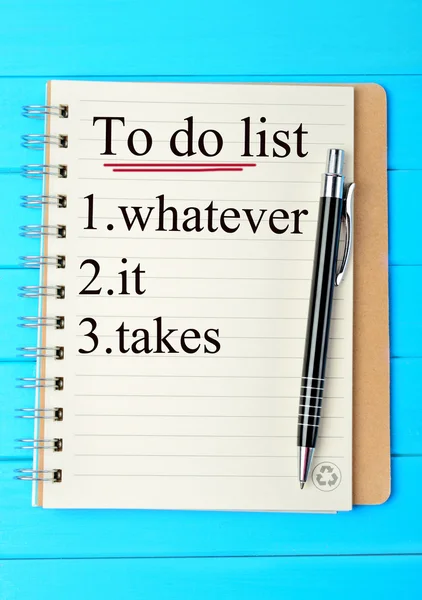 De woorden om lijst te doen — Stockfoto