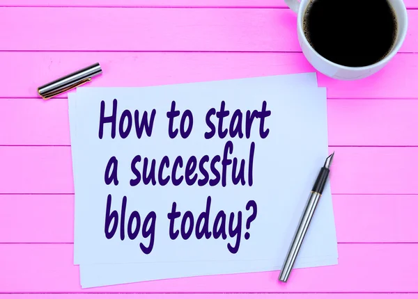 Vraag hoe het starten van een succesvolle blog vandaag — Stockfoto