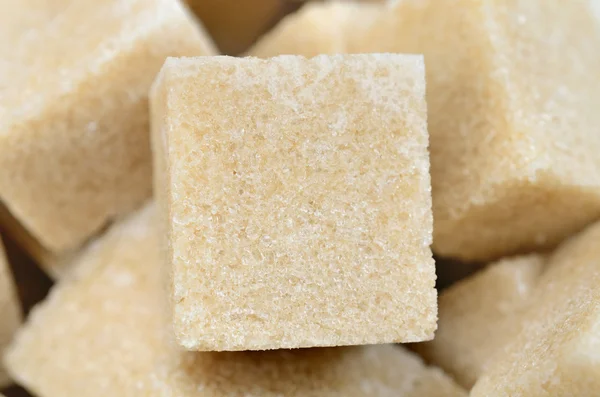 Grupo de cubos de azúcar beige — Foto de Stock