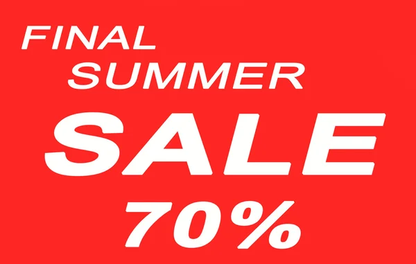 Słowa końcowe Summer Sale — Zdjęcie stockowe