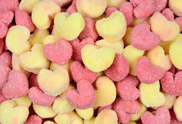 Bakgrund Många Gnocchi Hjärtan Närbild — Stockfoto