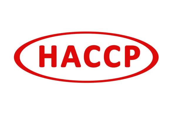 Haccp Hazard Analysis Critical Control Points Icon White Background — Stock Photo, Image