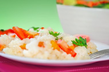 sebzeli risotto