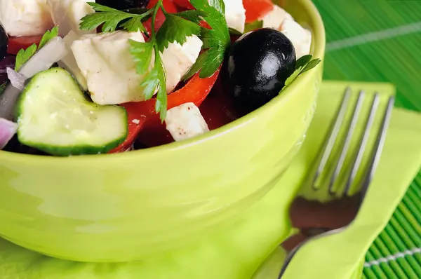 Bowl with salad — Stock Photo, Image