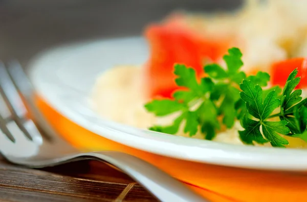 Risotto mit Gemüse — Stockfoto