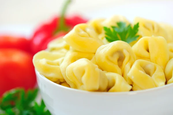 Bowl with tortellini — Stock Photo, Image