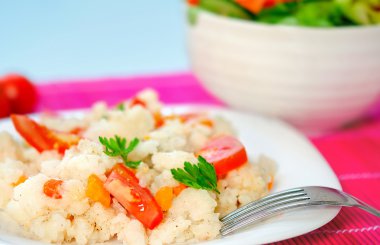 sebzeli risotto
