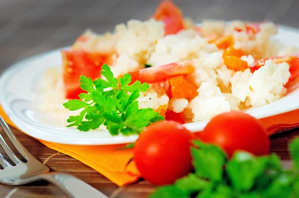 Risotto with vegetable — Stock Photo, Image