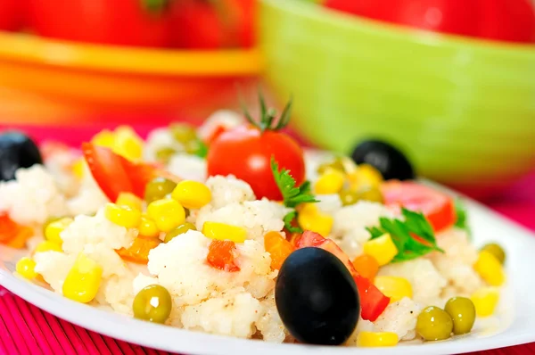 Risotto con verdure — Foto Stock