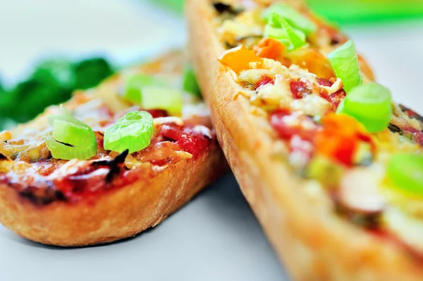 Bruschette with vegetable — Stock Photo, Image