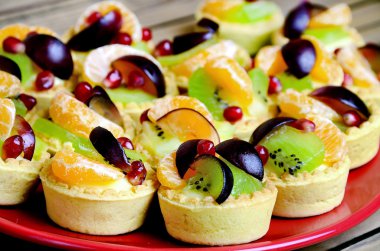 Mini tartes ile plaka