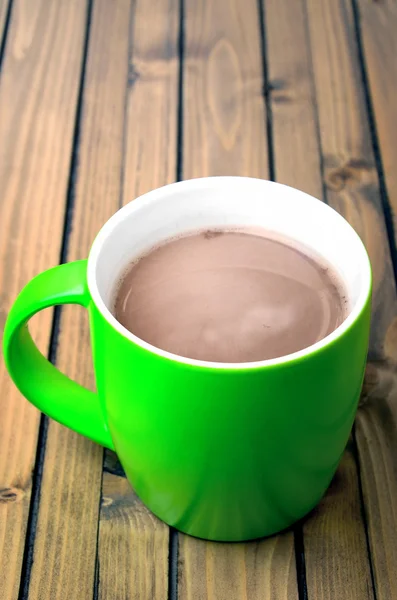 Hot chocolate on table — Stock Photo, Image