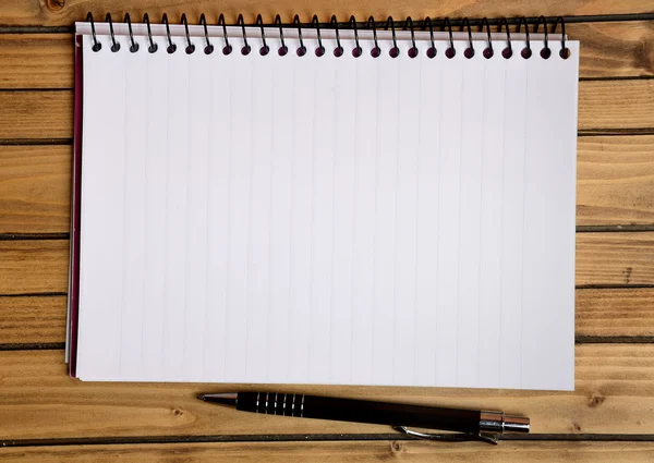 Blank paper with pen — Stock Photo, Image