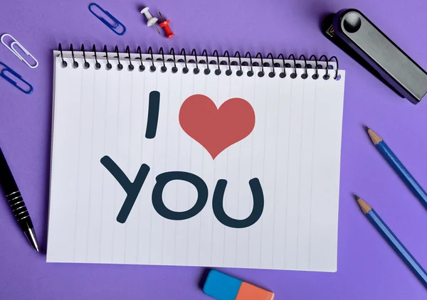 I Love You word — Stock Photo, Image
