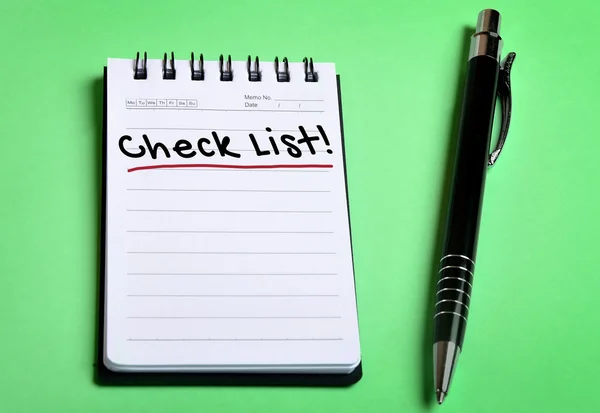 Check list word — Stock Photo, Image