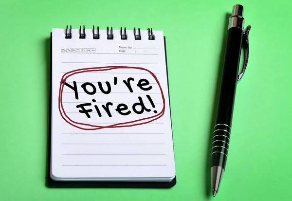 You are fired word — Stock Photo, Image