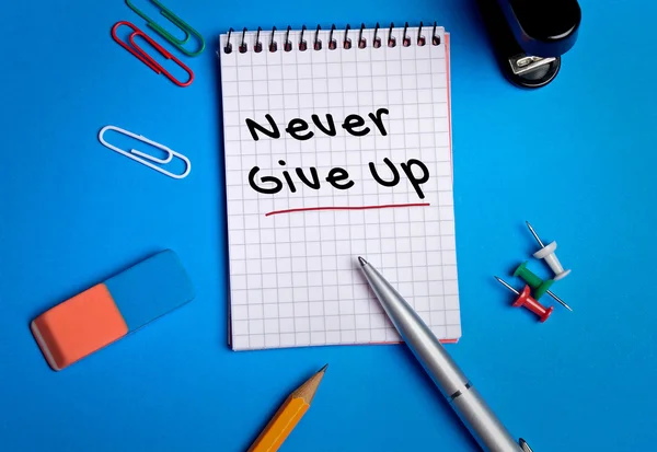 Never Give Up word — Stock Photo, Image