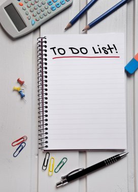 Defter üzerinde kelime listelemek için