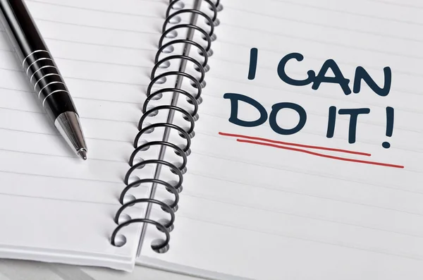 I can do it word on notebook — Stock Photo, Image