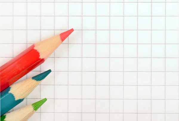 Three colorful pencil — Stock Photo, Image