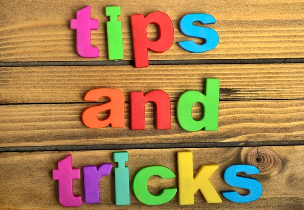Tips and Tricks word — Stock Photo, Image