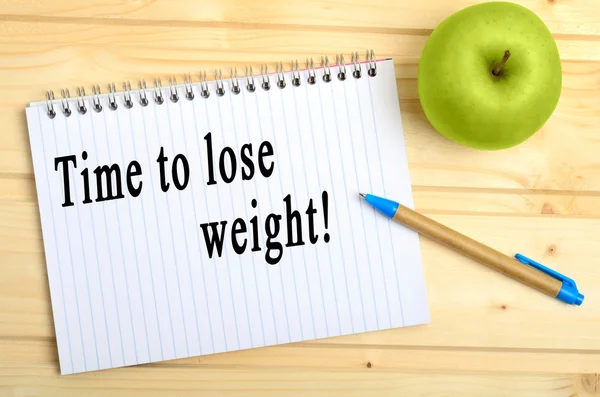 Time to lose weight words — Stock Photo, Image
