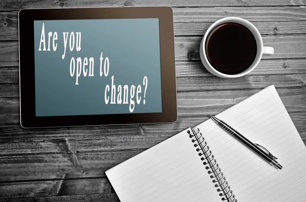 Ви відкриті для зміни ? — стокове фото