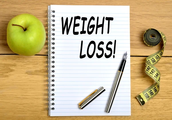Gewicht verlies woorden — Stockfoto
