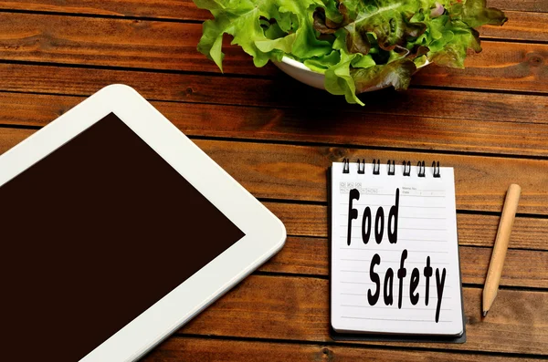 Food safety words — Stock Photo, Image