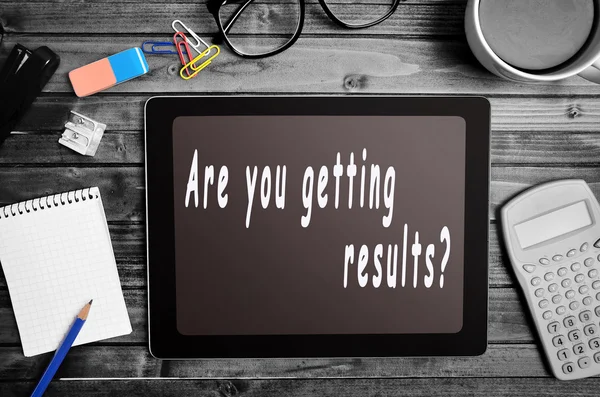 Are you getting results? — Stock Photo, Image