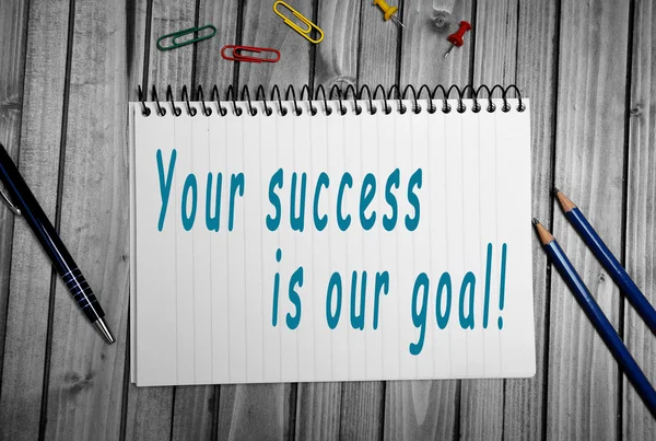 Twój sukces jest naszym celem.! — Zdjęcie stockowe