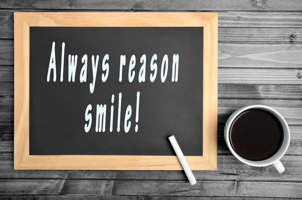 Always reason smile! — Stock Photo, Image