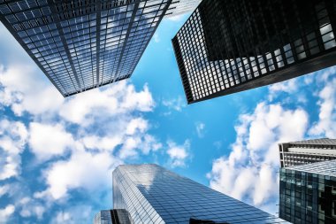 Manhattan'daki gökdelen geniş açı
