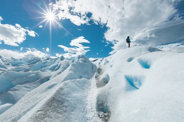 A Perito Moreno gleccser havas jégképződése — Stock Fotó