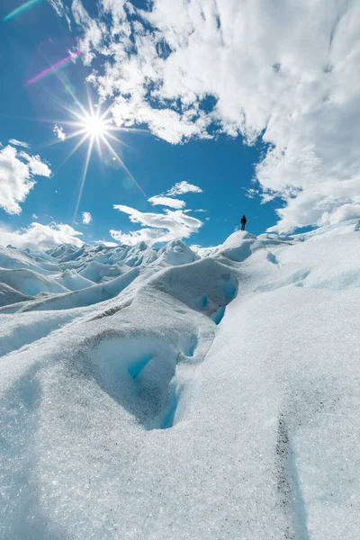 A Perito Moreno gleccser havas jégképződése — Stock Fotó
