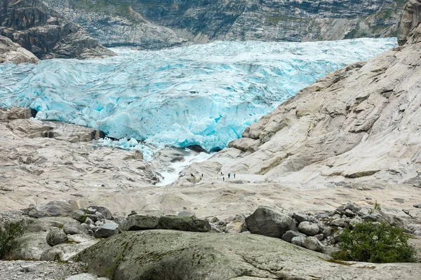 Vista do Glaciar Jostedal — Fotografia de Stock