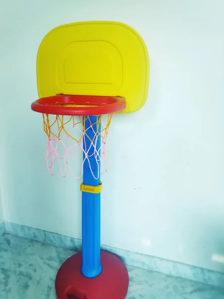 Баскетбольна Підставка Ізольована Білому Тлі — стокове фото