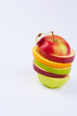 Meyve kesme: elma, portakal, armut 