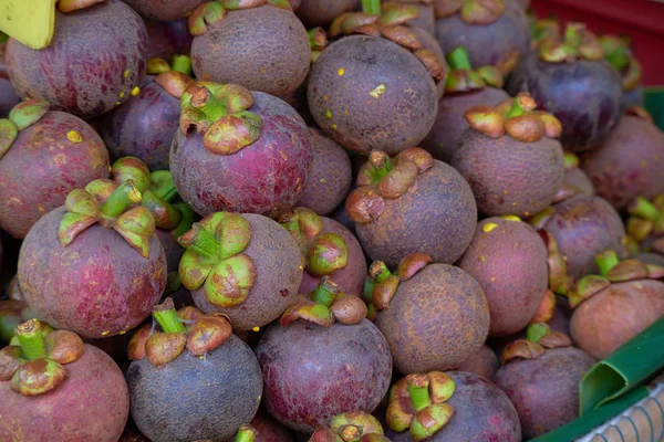 Fresh ripe mangosteen in Thailand — Stock Photo, Image