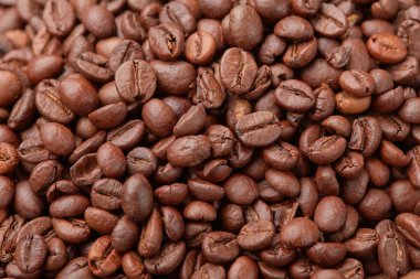 Kahve çekirdekleri yakın plan.
