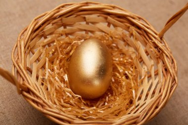 Sepet içinde altın yumurta